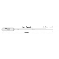 Transfer pipette, 5mL,...
