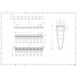 0.2ml qPCR 8-Strip Tubes...